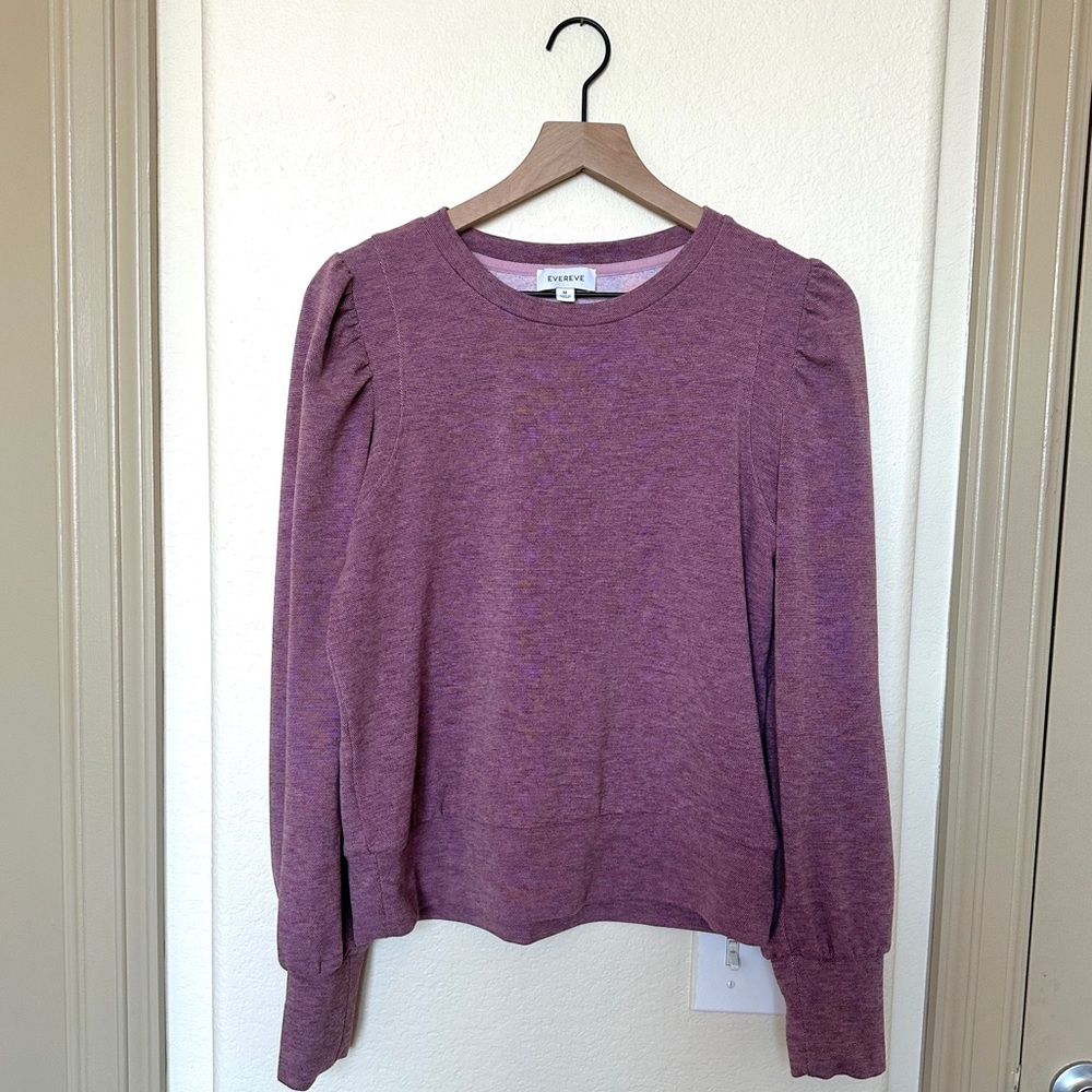 Evereve Purple Long Sleeve Top